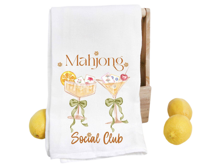 Mahjong Social Club Tea Towel