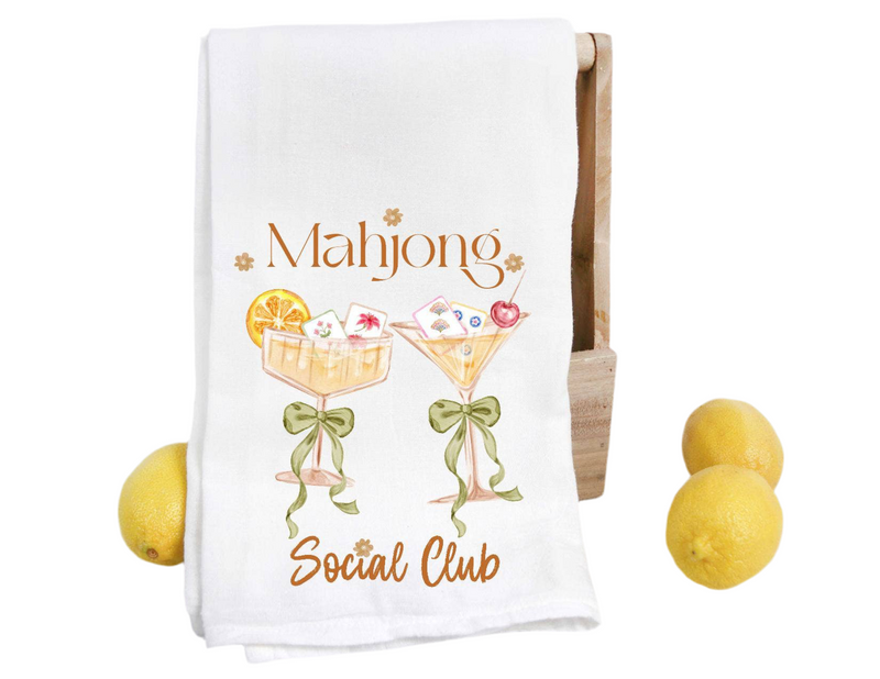 Mahjong Social Club Tea Towel