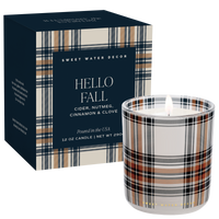 Hello Fall 12 oz Boxed Soy Candle