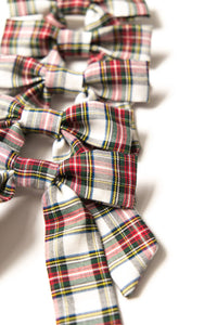 Tartan Christmas Plaid Hair Bow Barrette | Emily Bow