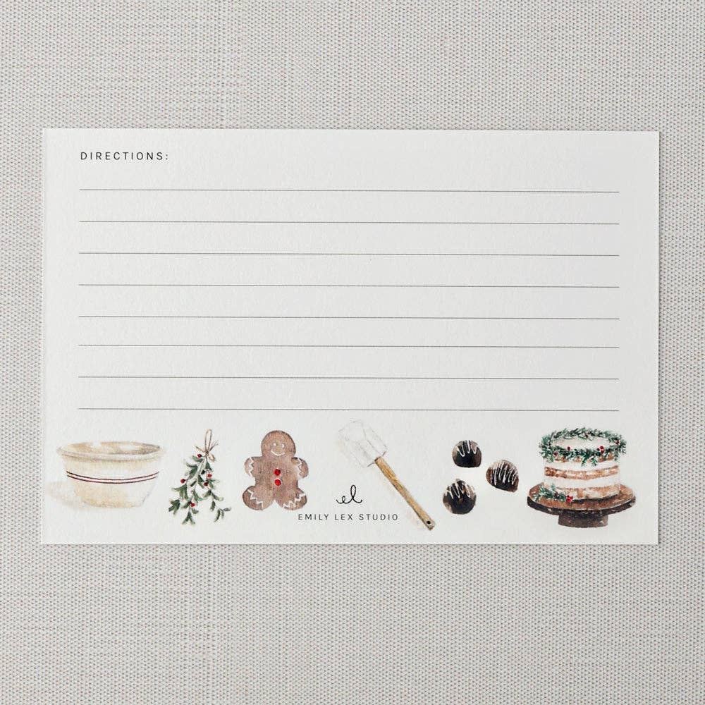 Christmas Baking Recipe Cards