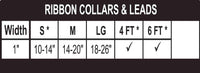 Georgia Bulldogs Adjustable Ribbon Dog Collar Lead.