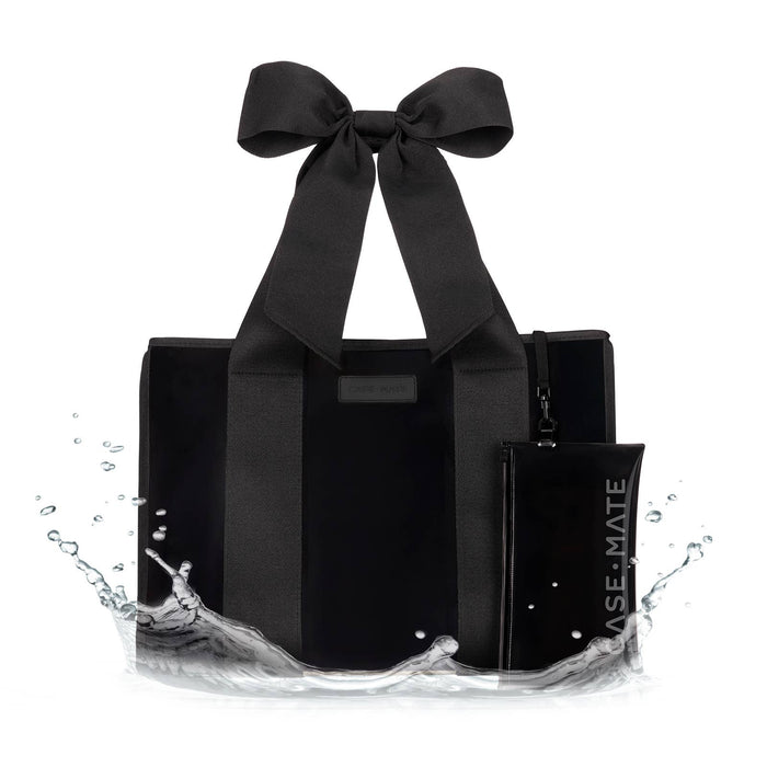 Case-Mate Midnight Black Bow Jelly Tote Bag