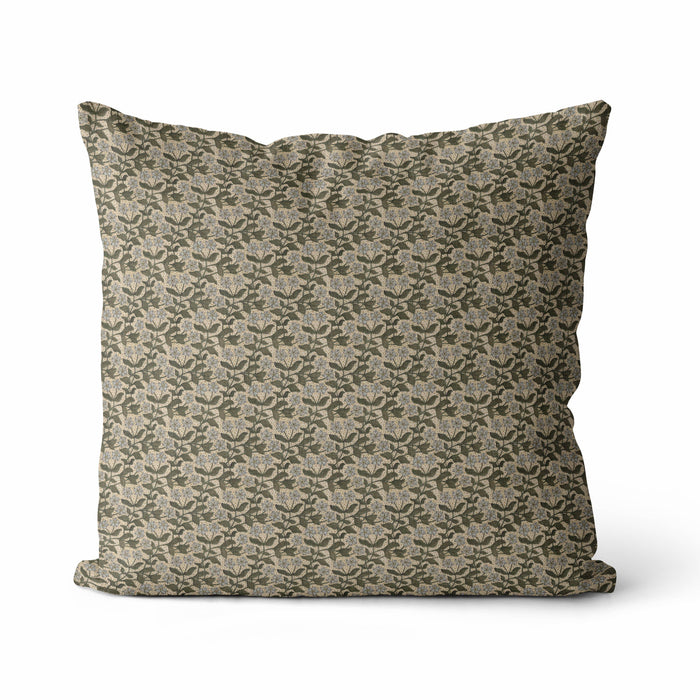 Serene Pillow - 20 x 20 Green Vintage Floral