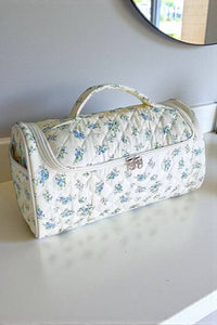 Blue Floral Cosmetic Case