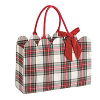 Tartan Scallop Tote