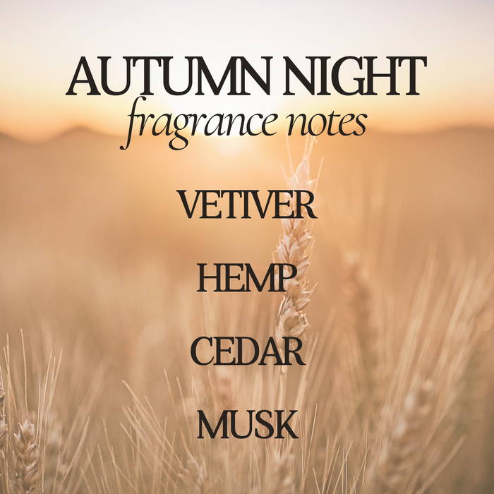 Autumn Night Fall Soy Candle - 9 oz Amber Jar