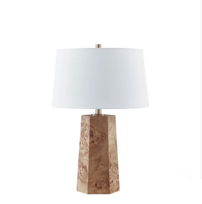 Burl Table Lamp