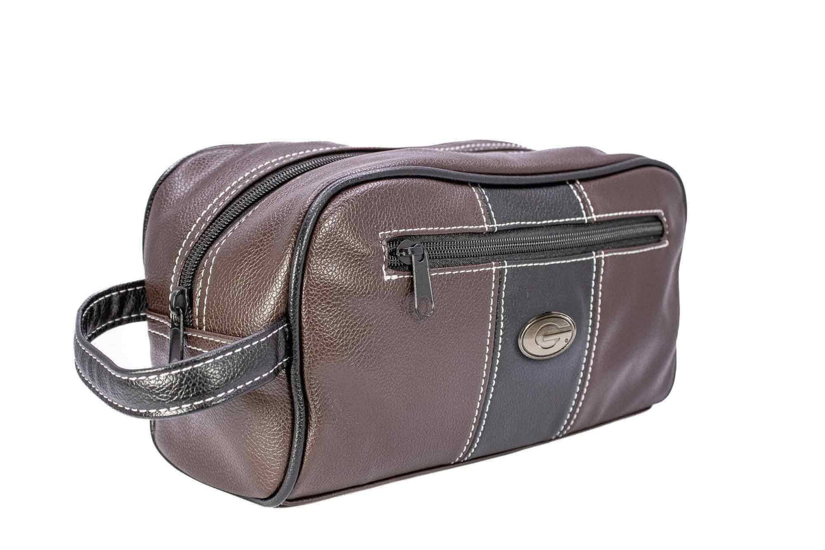 Georgia Bulldogs Men's Toiletry Dopp Bag Brown