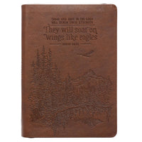 Journal Classic Zip Brown They Will Soar Isa. 40:31