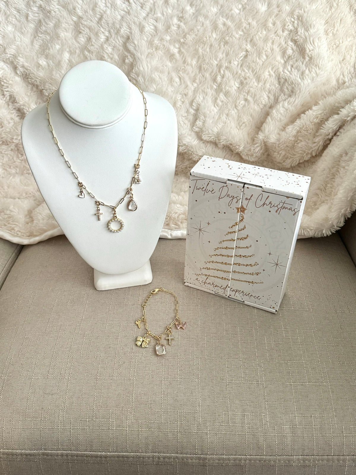 12 Days of Christmas Charm Necklace Countdown Box