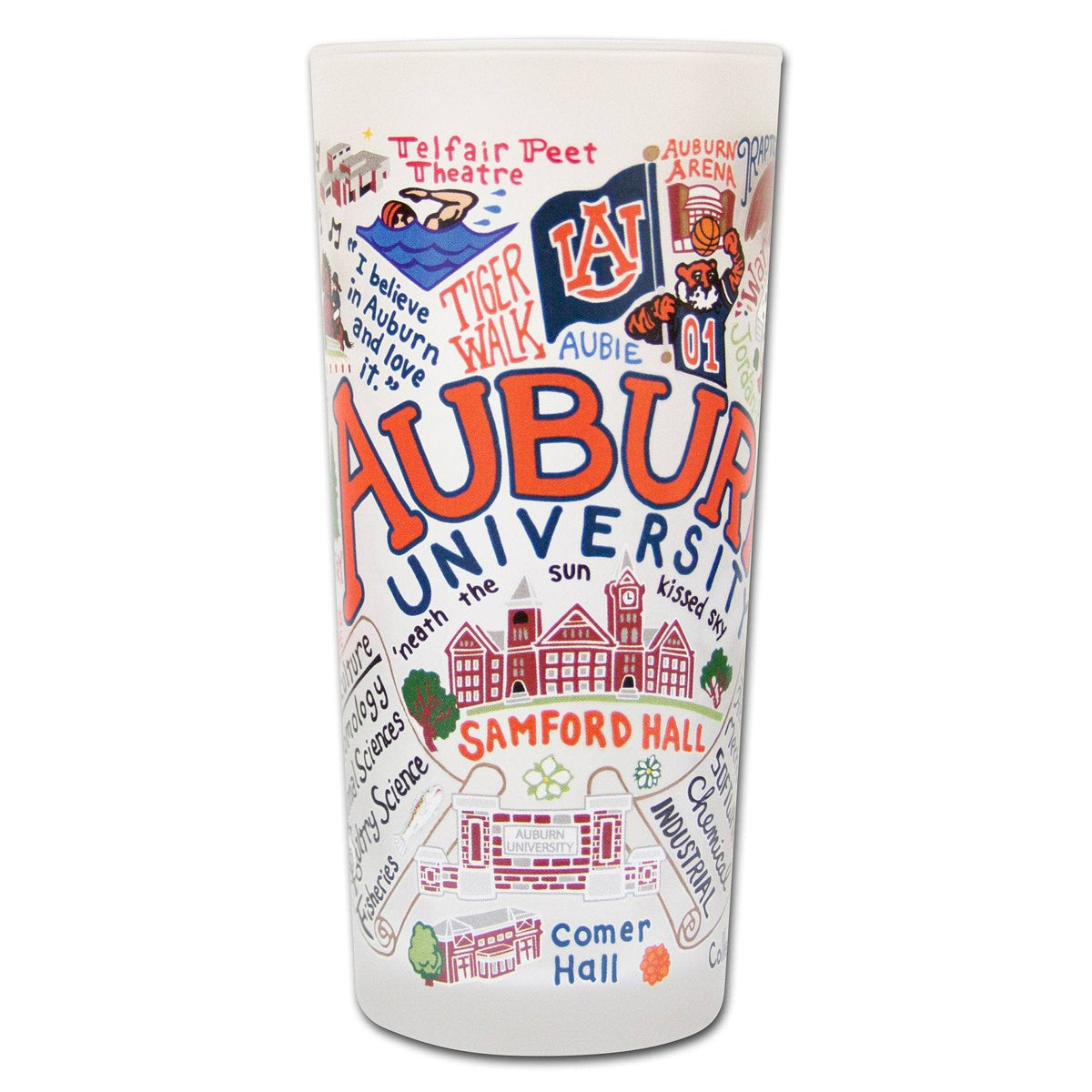 Auburn University Collegiate Drinking Glass