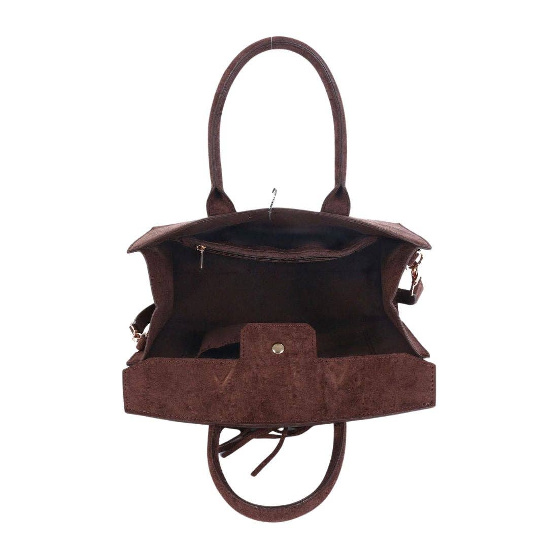 Margo Faux Suede Handbag