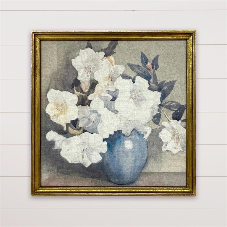 Floral Still Life - Framed Canvas Print