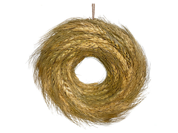 Wheat Wreath Ornament, 9"