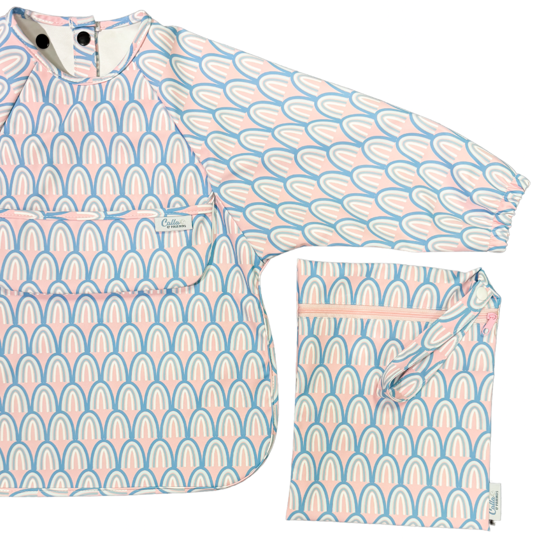 The Grayson Long Sleeve Bib - Rainbow