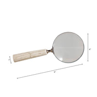 Ivory Resin Magnifying Glass, 9 in.