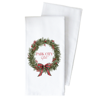 Bow Wreath Tea Towel - Cumming, Georgia