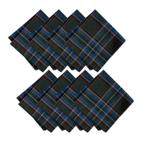 Tartan Holiday Plaid Cotton Napkins, Set of 4 - 17x17