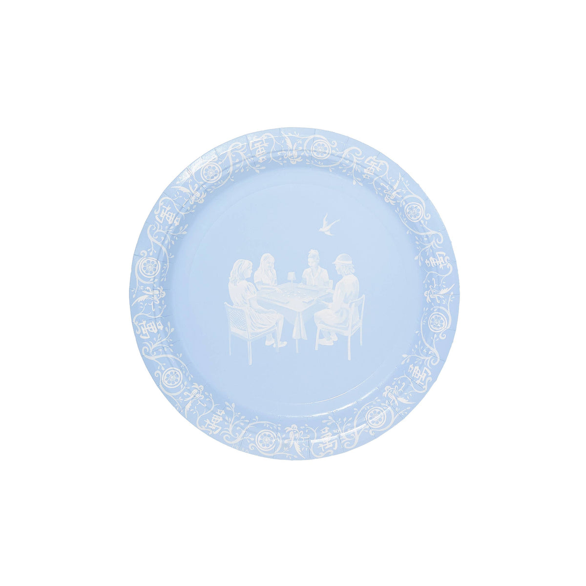 Mahjong Inspired Mini Paper Plates - 50 pack