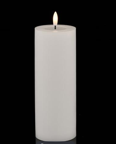 Flameless Pillar Candle - 8"