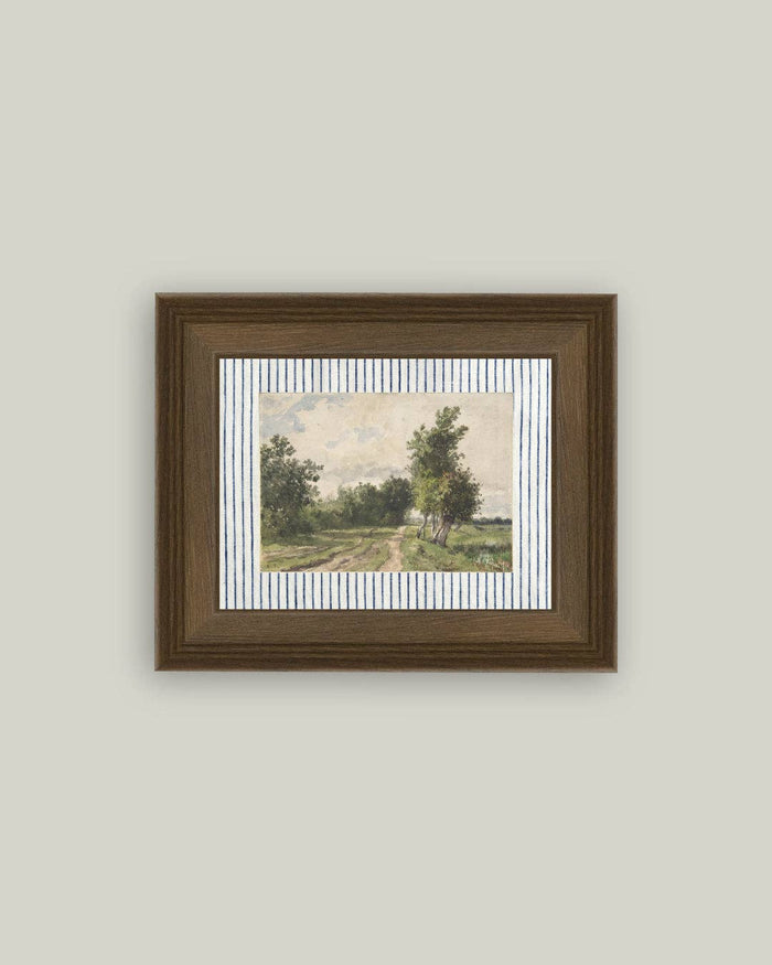 Provence Landscape Framed Antique Art