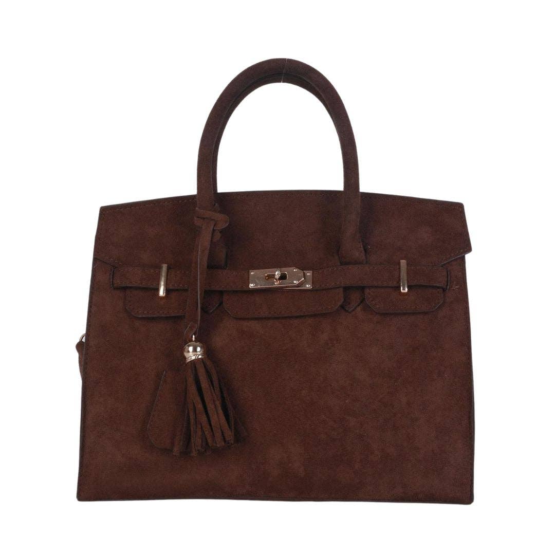 Margo Faux Suede Handbag