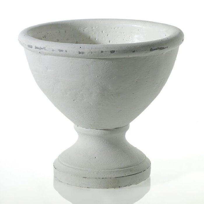 White Resin Compote Bowl