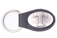 Tennessee Vols Oval Leather Key Fob.