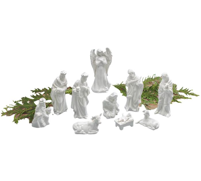White Porcelain Nativity