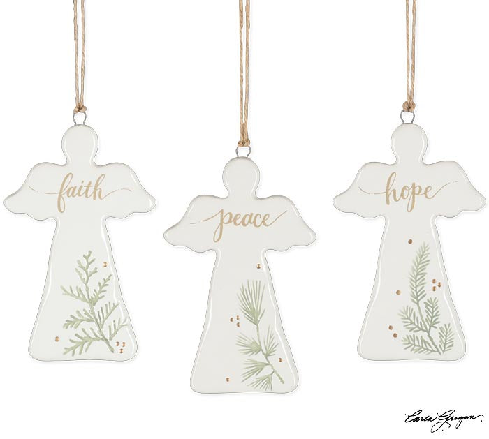 Angel Shape Message Ornament