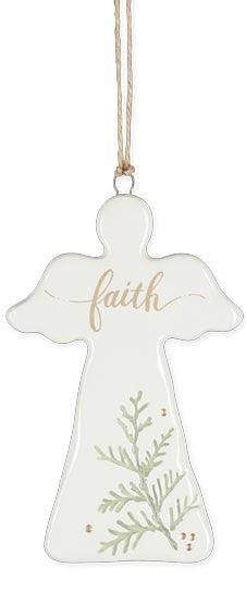 Angel Shape Message Ornament