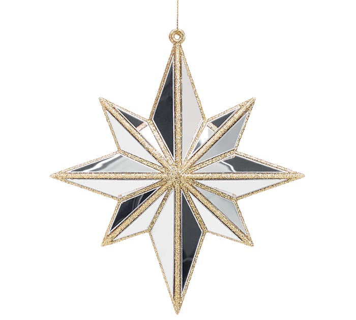 Silver Mirror Star Ornament