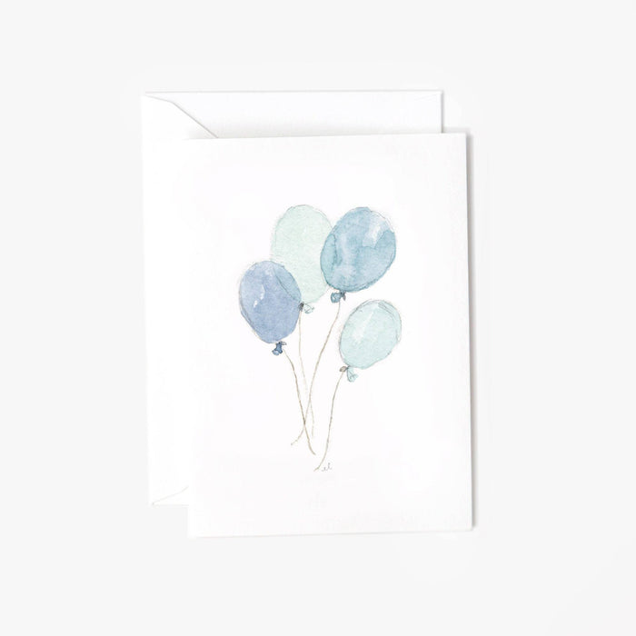 Blue Balloons Mini Notecard