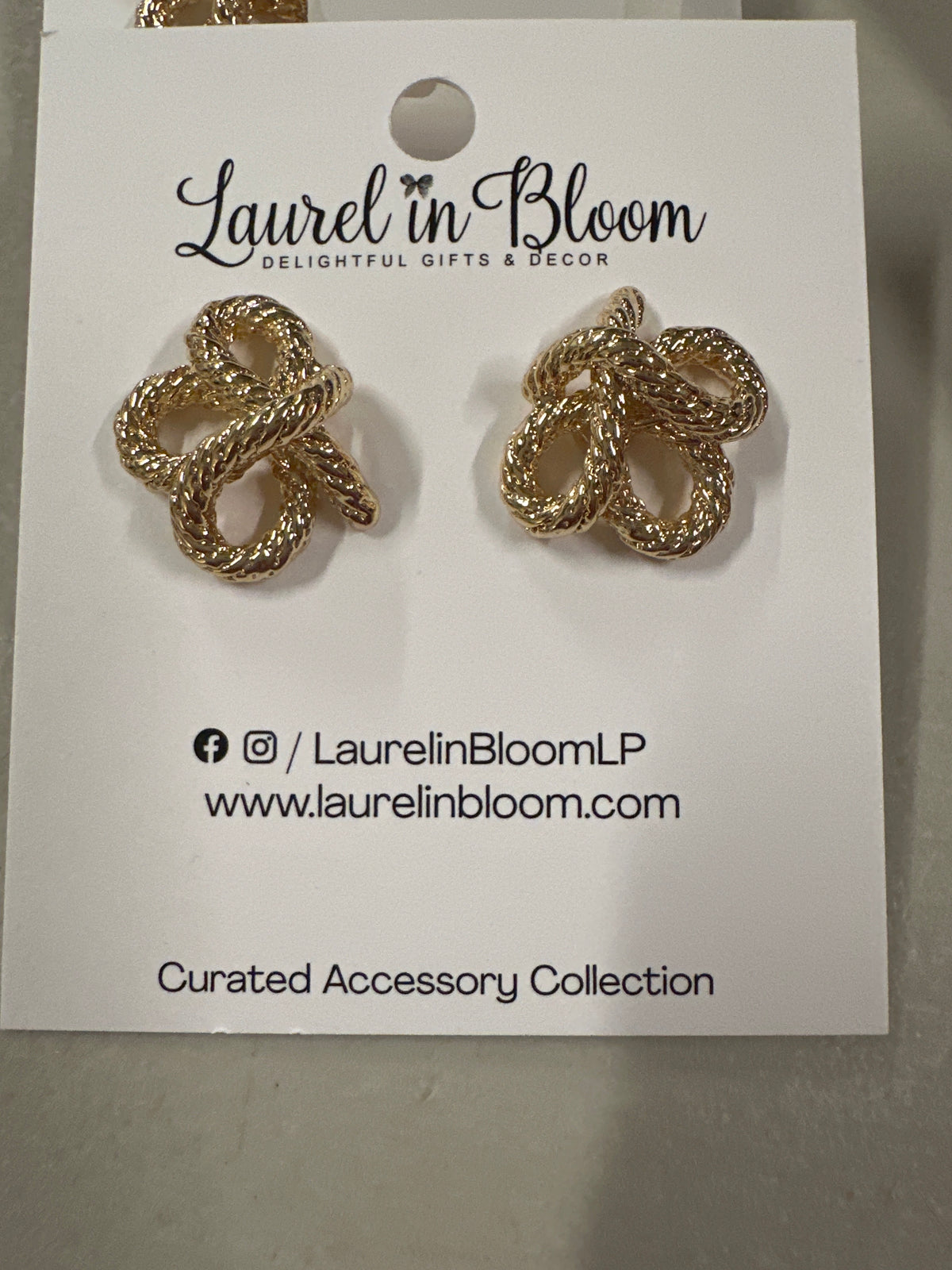 Textured Knot Studs