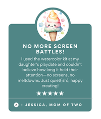 Kids' All-In-One Watercolor Kit - Happy Popsicle