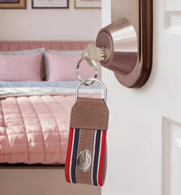 Georgia Bulldogs Collegiate Grosgrain Ribbon Key Chain.