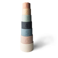 Large Soft Silicone Stacking Cups Toy with Shapes