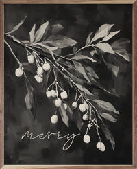 Merry Mistletoe Black & White