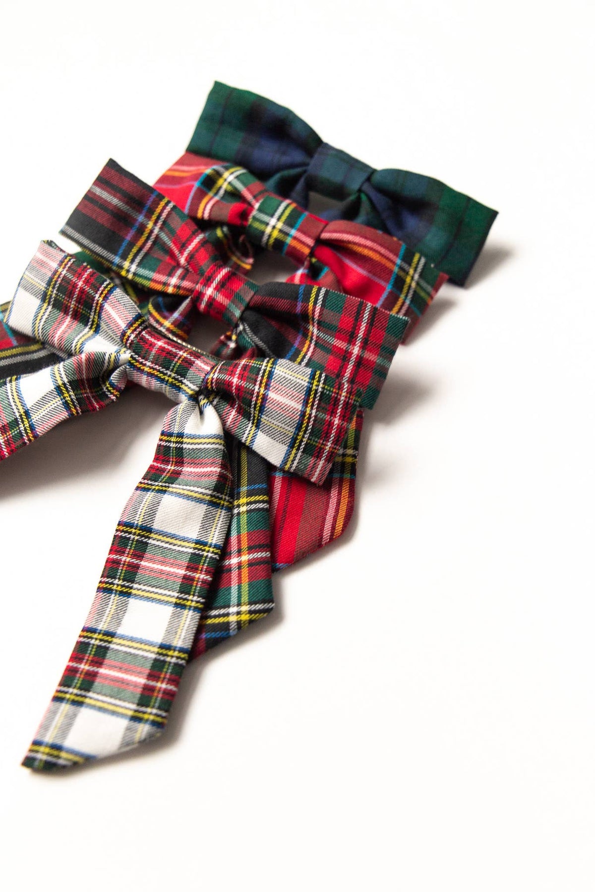 Tartan Christmas Plaid Hair Bow Barrette | Emily Bow