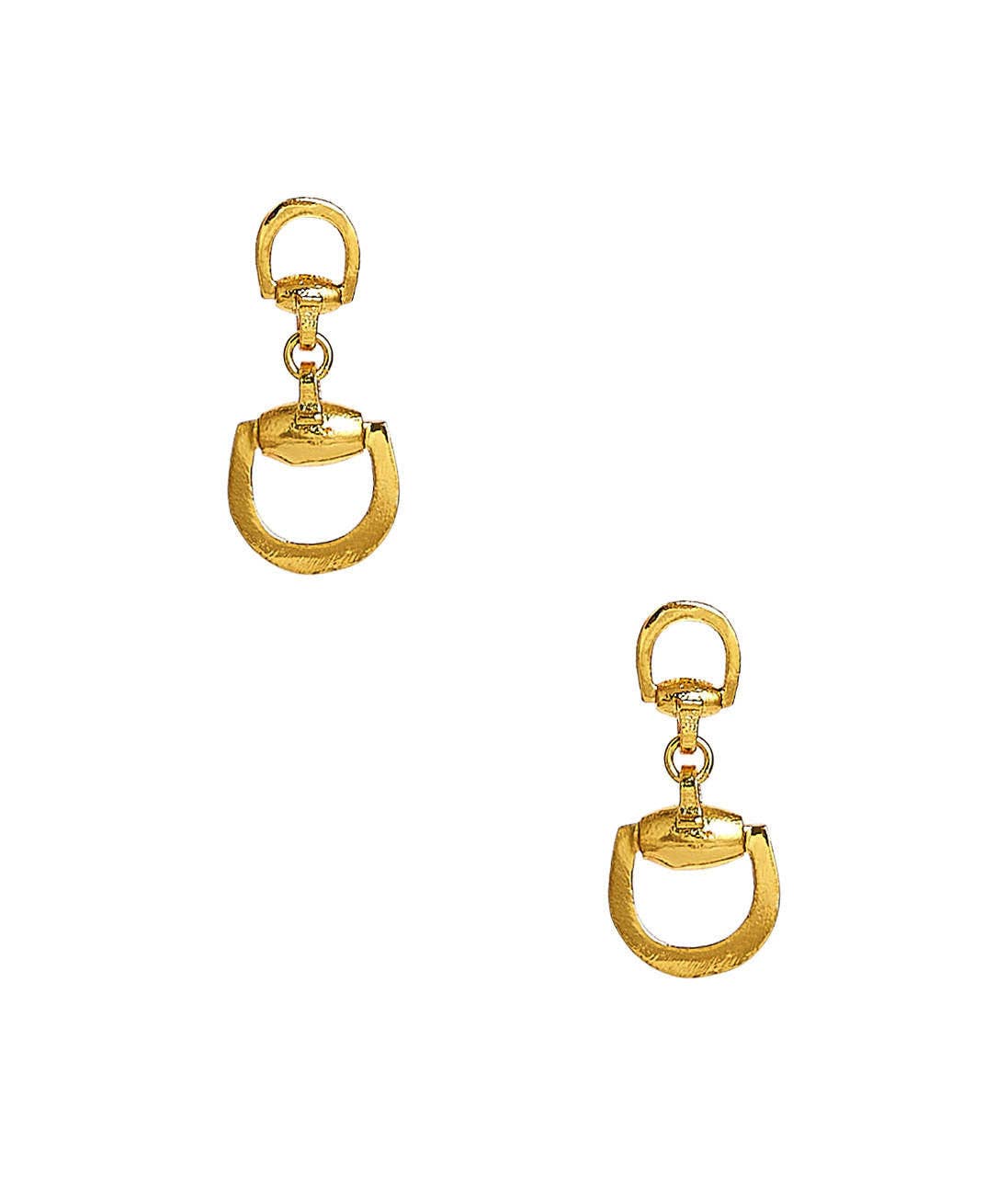 Mini Horsebit Stud - Gold