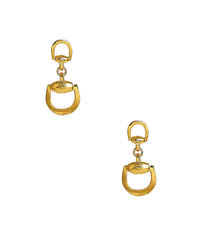 Mini Horsebit Stud - Gold