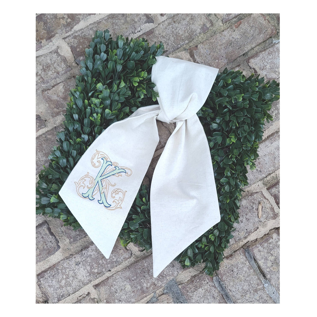 Linen Wreath Sashes