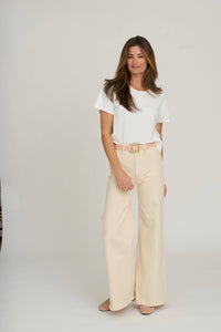 Cesoli - Blush & Magnolia Reversible Leather Belt | 3cm