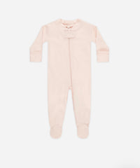 Zip Long Sleeve Sleeper Footie || Petal