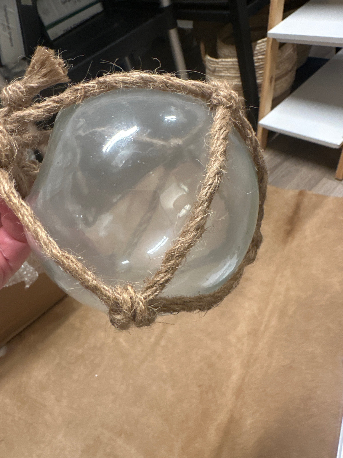 Glass Ball w/Jute - 5"