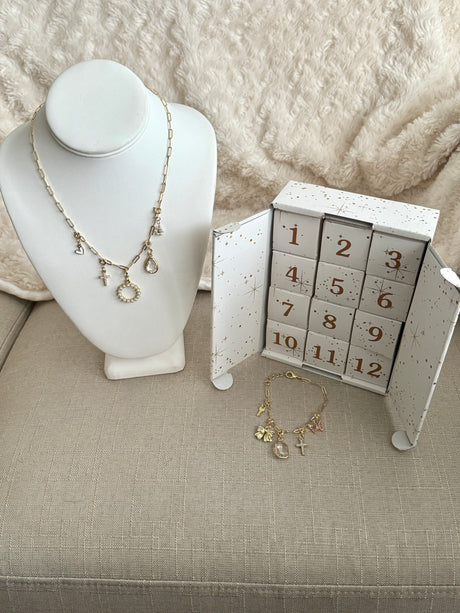 12 Days of Christmas Charm Necklace Countdown Box