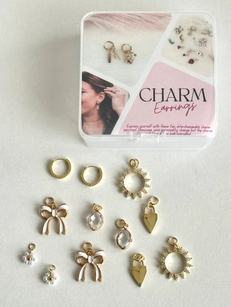 Charm Earring Kit - Bows/Girlie