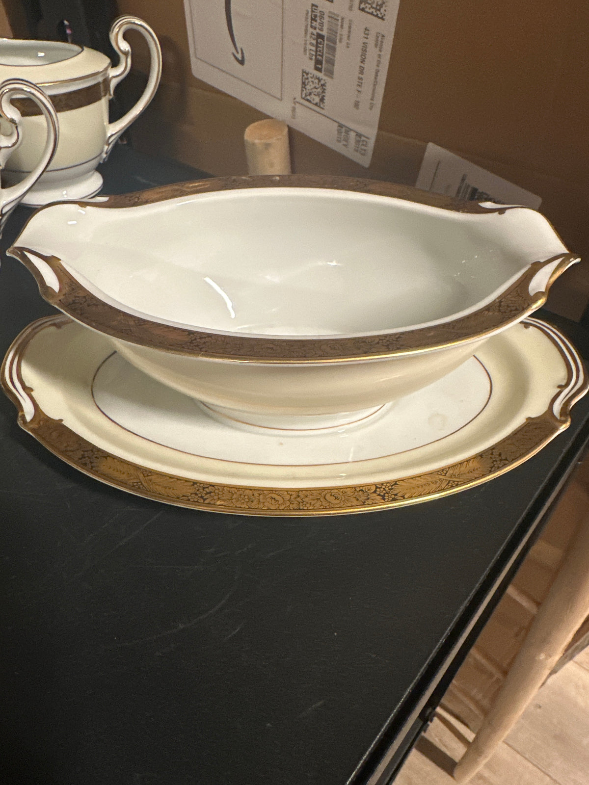 VINTAGE - Goldkin Gravy Boat