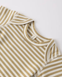 Short Sleeve Body Suit, 2 pack || Carnival / Honey Stripe